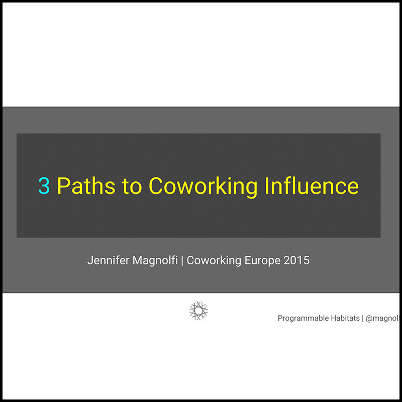 The evolution of coworking influences (by designer Jennifer Magnolfi) – 2015