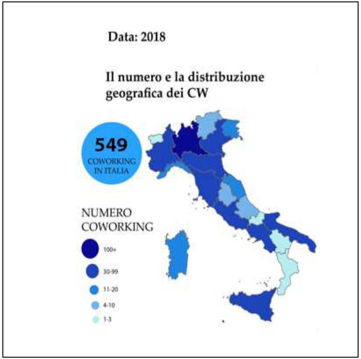 Urbant@IT – La localizzazione degli spazi di coworking in Italia (2018)