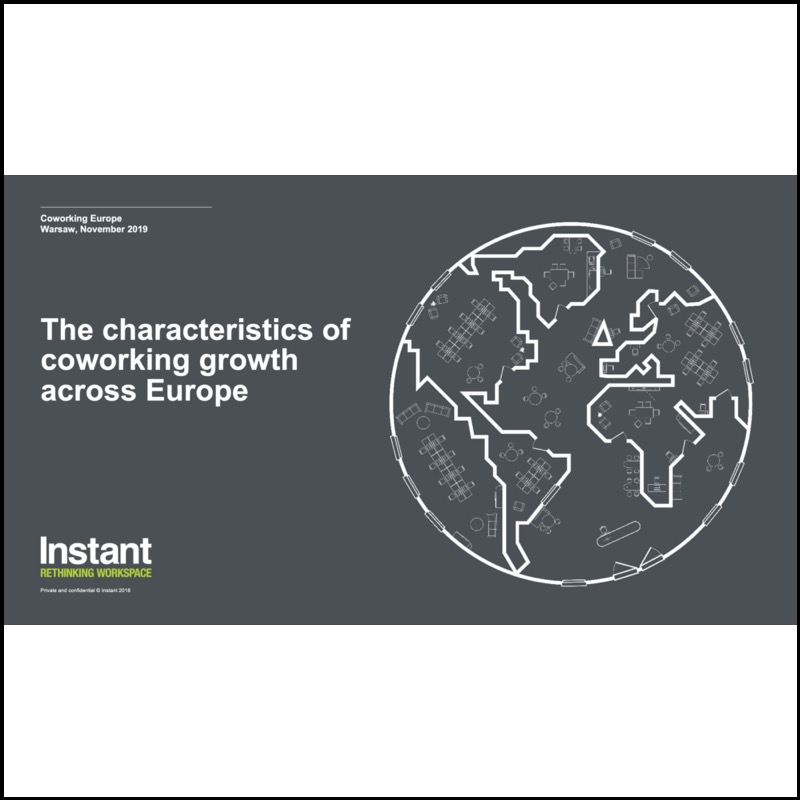 The characteristics of the coworking growth across Europe