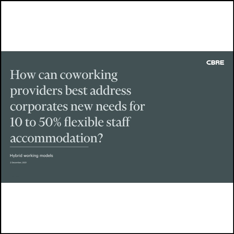 How can coworking providers best address corporates new needs?
